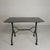 Mid-Century Modern Steel Garden Bistro Table with Curved T-Profiles, 1950s For Sale - Image 3 of 18