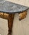 Vintage Gilt Metal and Marble Wall Console For Sale - Image 10 of 13