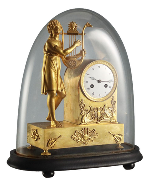 Table Clock with Display Case