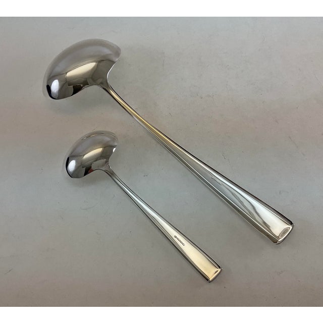 James Dixon & Sons 1980s Silver Plated Soup Ladle, Leighton. For Sale - Image 4 of 17