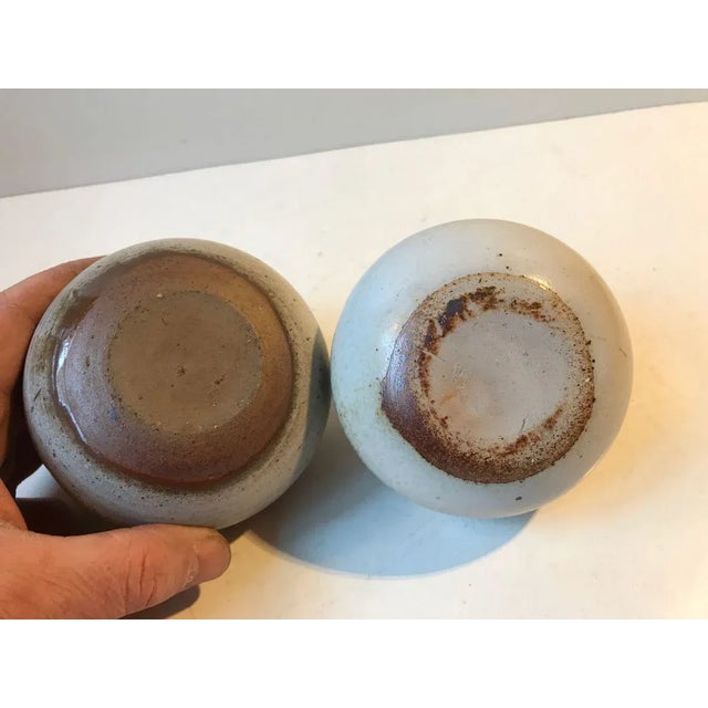 1970s Ceramic Mushroom Vases by Aage Würtz, 1970s, Set of 2 For Sale - Image 5 of 8