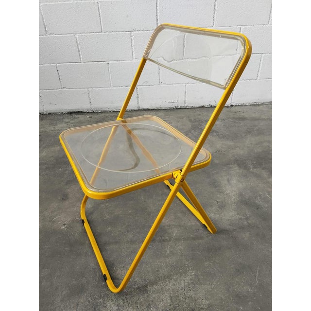 Mid-Century Transparent Folding Chair For Sale - Image 9 of 10