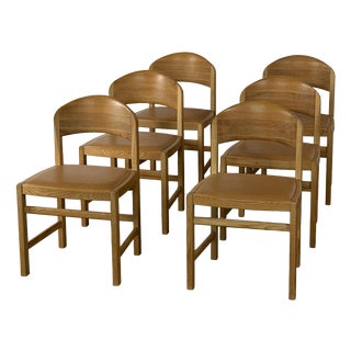 Danish Modern Oak Dining Chairs by Mikael Laursen, Denmark, 1970s, Set of 6 For Sale