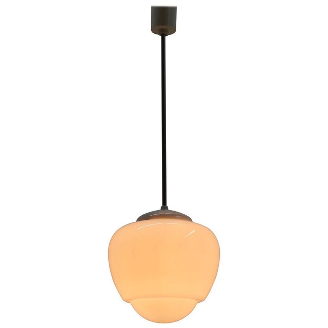 Light Yellow Minimalistic Pendant Lamp, 1970s For Sale - Image 8 of 8