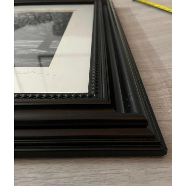 Late 20th Century Signed Gelatin Silver Print ‘Washington Park’ by Anita MacDonald – Framed Black & White Winter Landscape Photograph For Sale - Image 9 of 10