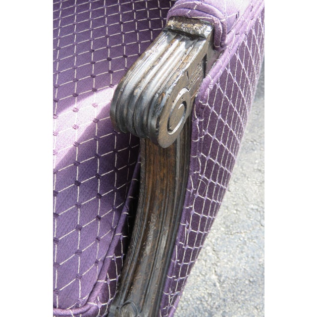 Wood French Carved Tall Balloon Dome Canopy Porter Chair 5893 For Sale - Image 7 of 12