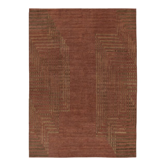 Contemporary French Art Deco Style Geometric Wool Rug, by Rug & Kilim, India For Sale