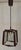 Vintage Handmade Ceiling Lamp with Beechwood Frame and Patterned Glass Panes, 1980s, in Very Good conditions. Designed...