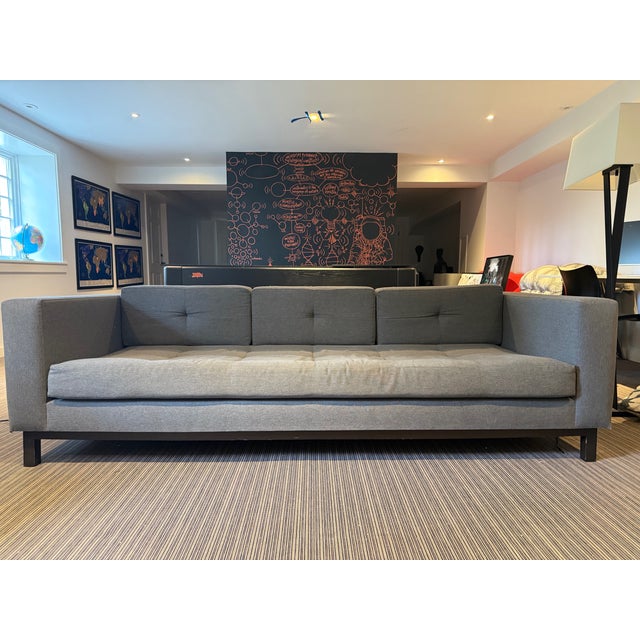 Modern Gray Sofa - Custom Upholstery Add style and comfort to your space with this modern gray sofa custom build from Soho...