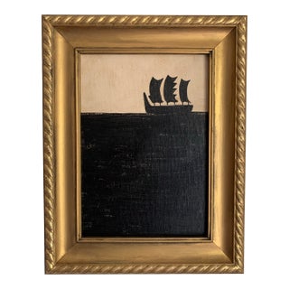 Contemporary Impressionist Style Seascape Painting on Canvas, Framed For Sale