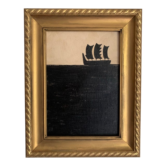 Contemporary Impressionist Style Seascape Painting on Canvas, Framed For Sale