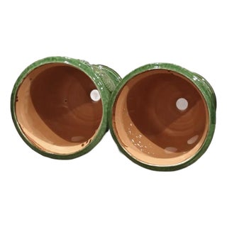 Pair of Authentic French Anduze Pots. 7” X 9” For Sale