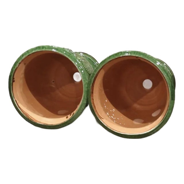Pair of Authentic French Anduze Pots. 7” X 9” For Sale