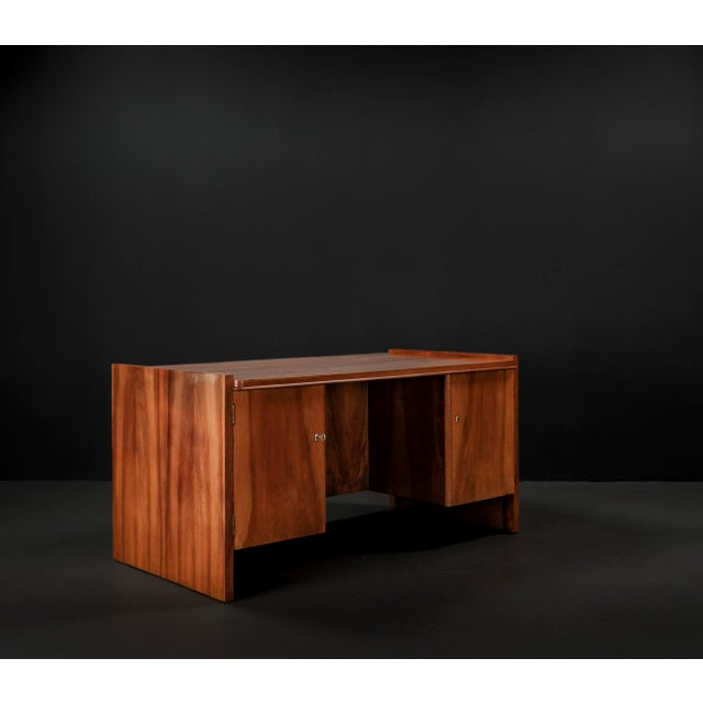 Art Deco Desk in Walnut by Bruno Paul for Veb Deutsche Werkstätten Hellerau, 1930s For Sale - Image 11 of 18