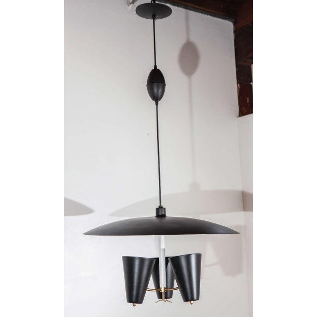 1950s Mid-Century Painted Pendant by Lightolier For Sale - Image 10 of 10