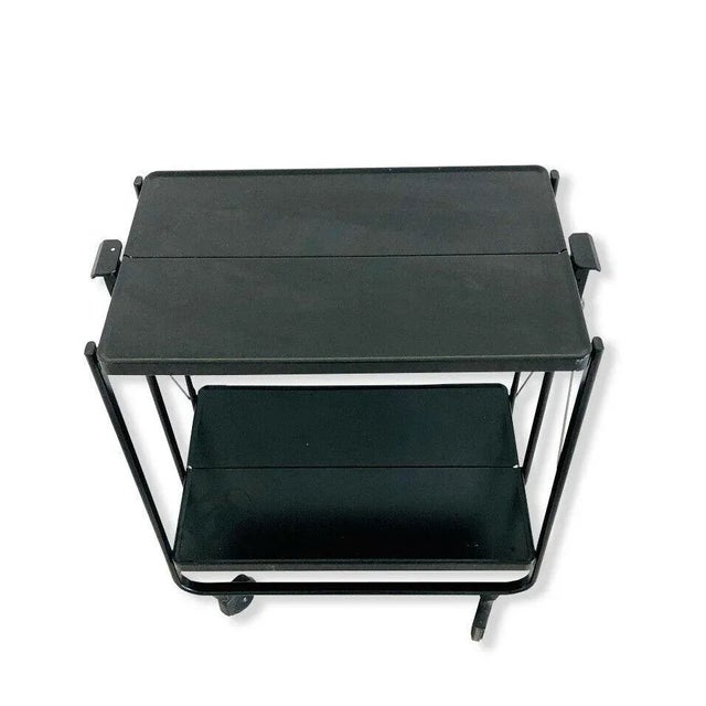 Mid-Century Black Trolley, 1960s For Sale - Image 3 of 13