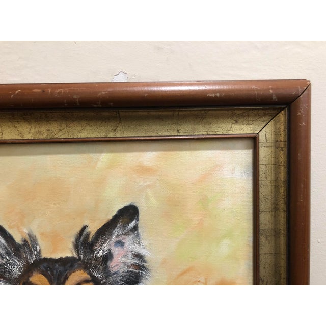 1982 Oil Painting of Dog For Sale In Cincinnati - Image 6 of 10