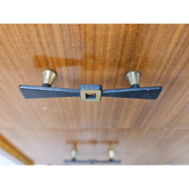 Black Vintage Three-Drawer Teak Chest of Drawers, 1960 For Sale - Image 8 of 16