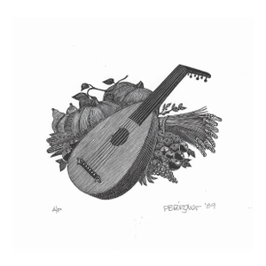 1989 Paul Ritscher Lute Autumn Wood Engraving