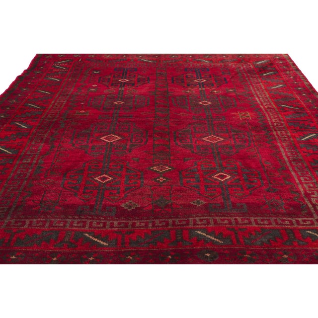 Late 20th Century Vintage Turkoman Rug, 05'00 X 06'01 For Sale - Image 4 of 9