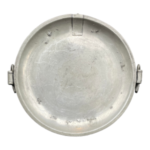 English Georgian Pewter Warming Plate by Thomas Alderson