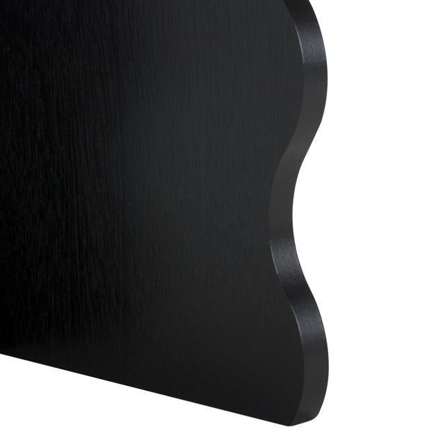 Early 21st Century Lilith Wavy Accent Table in Matte Black For Sale - Image 5 of 8