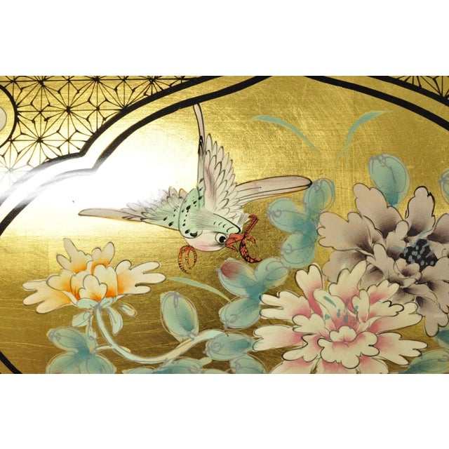 Gold Vintage Chinese Oriental Gold Leaf Dome Lid Jewelry Box W/ Soapstone Figures For Sale - Image 8 of 18