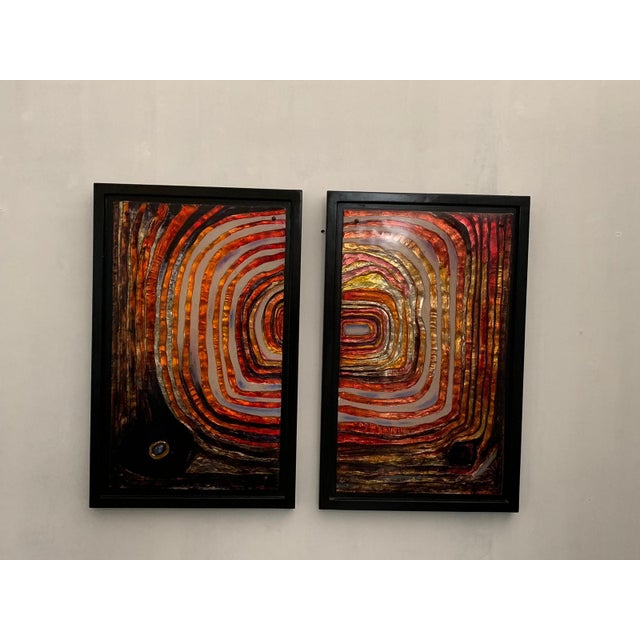Vintage Resin Panels, 1970s, Set of 2 For Sale - Image 3 of 18