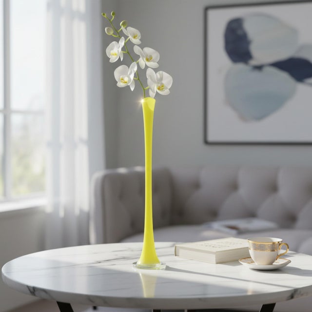 Makora Krosno Hand Blown Glass Vase For Sale In Miami - Image 6 of 6