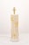 A whimsical pair of faux bamboo ceramic lamps accented with delicate yellow leaves and textured surfaces. Inspired by mid-...