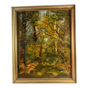 Vintage, French, Oil on Board, Framed, Landscape