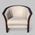 1970s Ekornes Rosewood and Cream Leather Barrel Armchair For Sale - Image 4 of 17