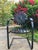 francois carre strap iron cantilever garden chairs rockers recently sandblasted, primed and painted in outdoor specialty...
