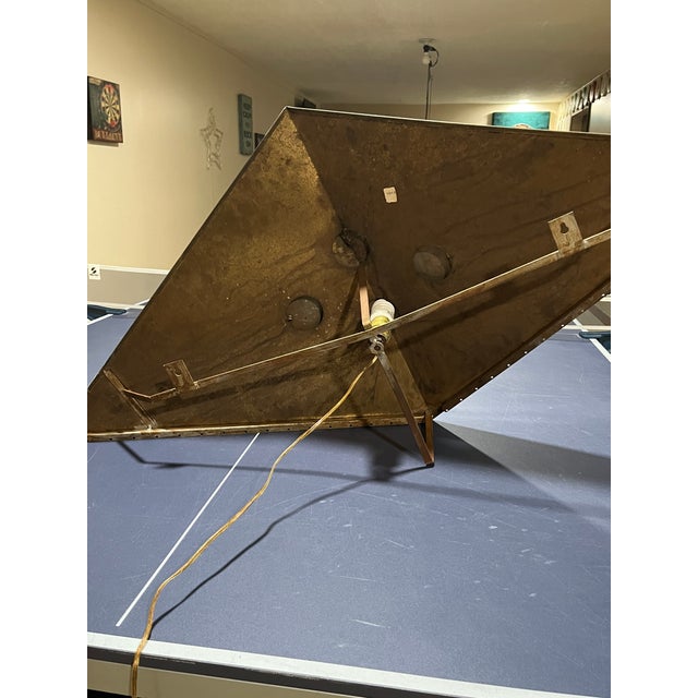 Metal 1980s Modern Curtis Jere' Wall Lamp Mounted and Illuminated For Sale - Image 7 of 8