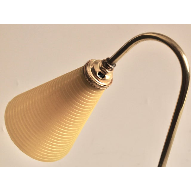 Metal Mid-Century Modern Brass Table Lamp, 1950s For Sale - Image 7 of 8
