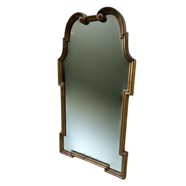 Gorgeous, burnishing and gilding on solid wood carved frame. Many imitations out there with frames made of composite....