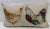 Textile Bolster Pillows With Roosters and Hens, Made in U K- a Pair For Sale - Image 7 of 9