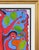 Textile Richard Antilhomme Red & Blue Abstract Figurative Painting with Four Figures and Botanical Elements, Late 20th Century For Sale - Image 7 of 12