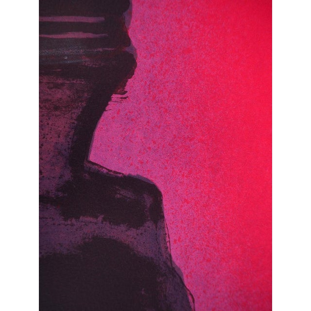 Claude Hastaire, Egypte, le Sphinx rose, Lithograph For Sale - Image 6 of 7