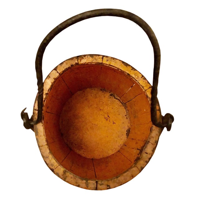 19th Century French Wood and Iron Pail For Sale - Image 4 of 7