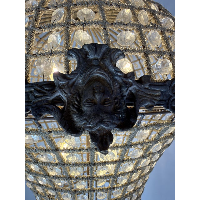 Impressive casa padrino crystal chandelier, inspired by historic palace lighting and french sac à perles chandeliers. the...