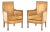 Pair of Restauration Style Fruitwood Bergeres For Sale