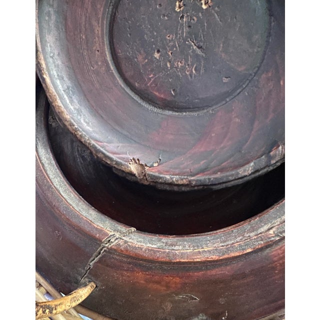 Wood Antique Chinese Wood Food Basket For Sale - Image 7 of 11
