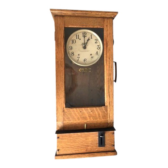 1930s Simplex Time Recorder Clock Chairish