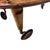 Aldo Tura 2-Tier Bar Cart in Lacquered Goatskin and Brass attributed to Aldo Tura, 1960s For Sale - Image 4 of 6