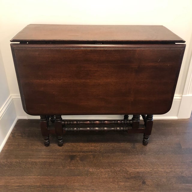 Antique Rustic Gateleg Table With Drawer Chairish