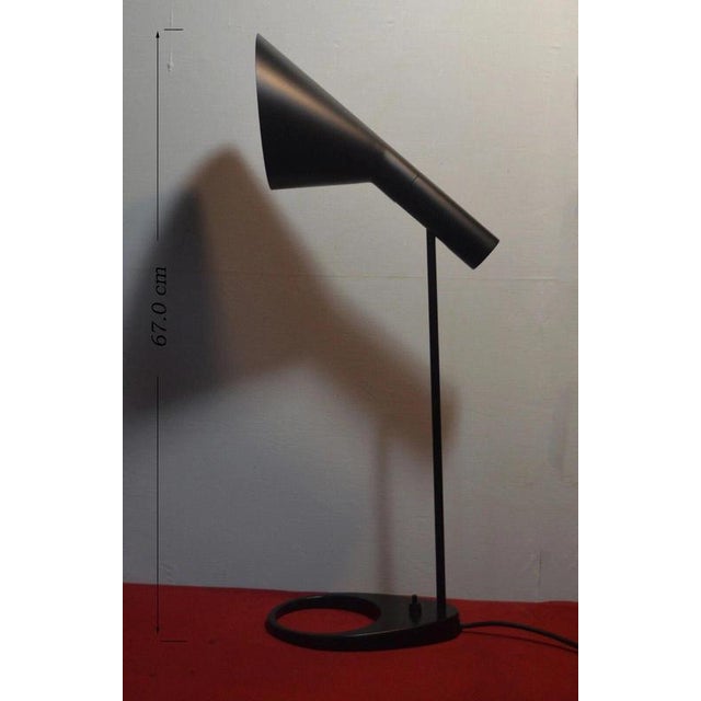 Black Black AJ Table Lamp by Arne Jacobsen for Louis Poulsen, Denmark, 1960s For Sale - Image 8 of 18