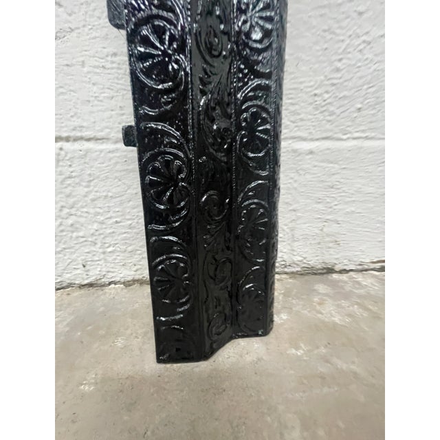 Art Nouveau Late 19th Century Antique Cast Iron Surround - Ornate Victorian Era From New Orleans For Sale - Image 3 of 5