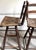 Mid-Century Modern Pair Mid Century Wood and Rush Seat Swivel Bar Stools, Counter Stools For Sale - Image 3 of 6