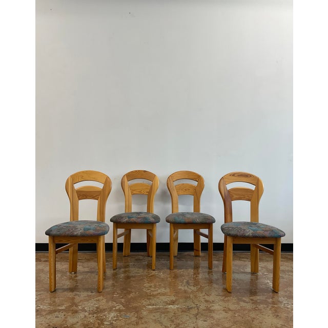 Set of 4 Mid-Century Danish Pine Dining Chairs in "U-Back" Style in Style of Rainer Daumiller For Sale - Image 12 of 13